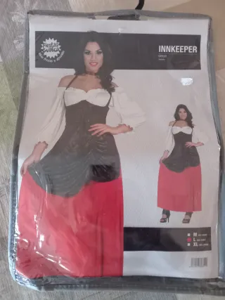 Disfraz Dulcinea/Posadera Talla L como nuevo