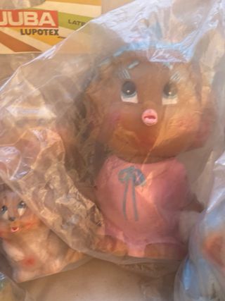 Colección 6 muñecos goma Majuba