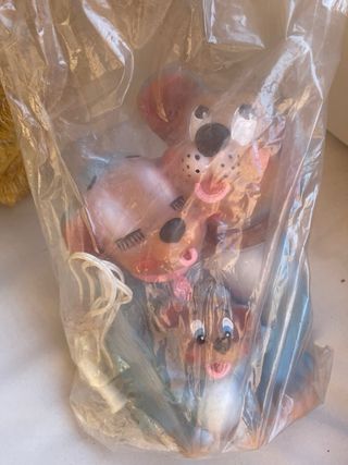 Colección 6 muñecos goma Majuba