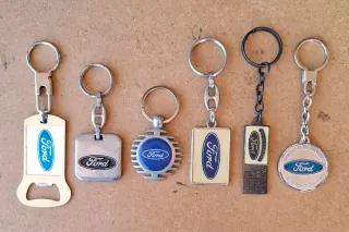 Lote 6 Llaveros Ford vintage coleccion antiguos