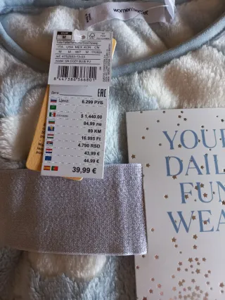 Pijama polar nubes Woman Secret