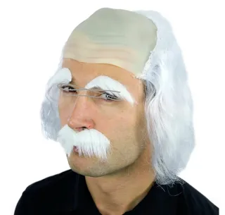 Peluca blanca hombre disfraz