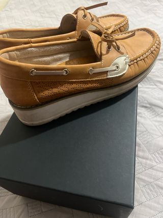 Scarpe nautiche in pelle