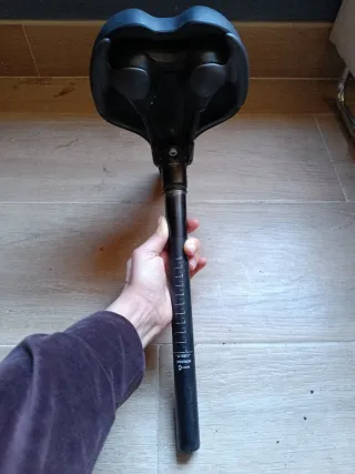 Sillín Bici ErgoFitSystem Negro/Verde