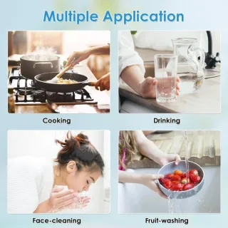 Ontulor Filtro Agua Grifo Negro