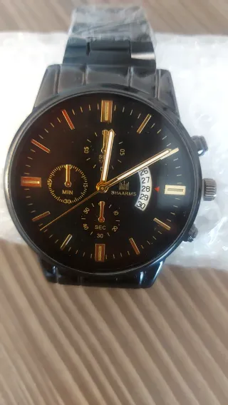 Reloj Shaarms Negro y Dorado Caballero