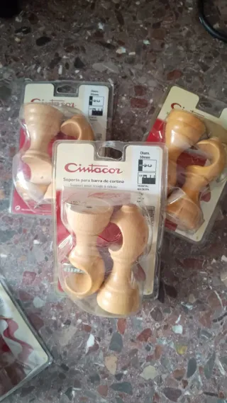 Barras de cortina de madera Ideas Cintas 200cm