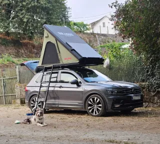 Modulo camper Tiguan, tienda techo