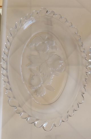 Platos y bandeja cristal (5 piezas)