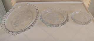 Platos y bandeja cristal (5 piezas)