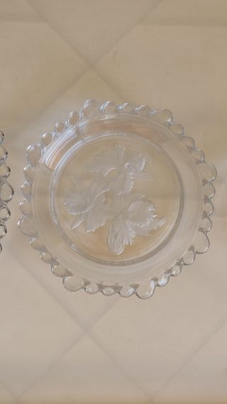 Platos y bandeja cristal (5 piezas)