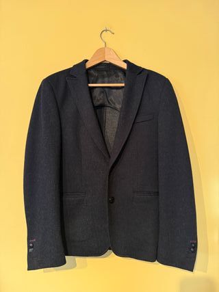 DR&N Blazer Lana Negro Talla 48 Slim Fit