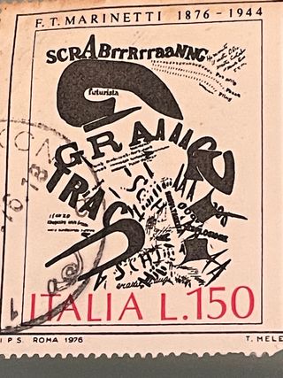 Francobollo F.T. Marinetti 1976