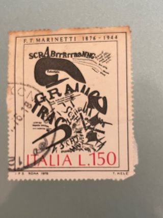 Francobollo F.T. Marinetti 1976