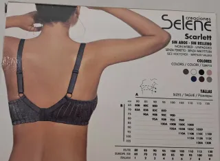 Sujetador Scarlett T/115B. Color Negro