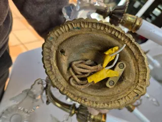 Apliques de pared bronce antiguos años 60.