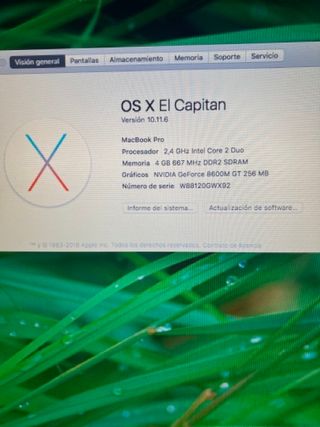 MacBook Pro 15" 3.1 de Colección