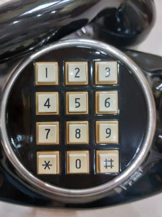 Telefono vintage nero