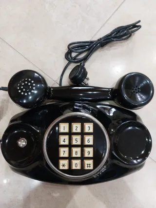 Telefono vintage nero