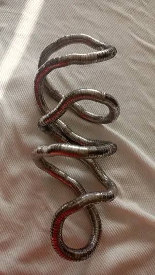 Collar modelable plateado