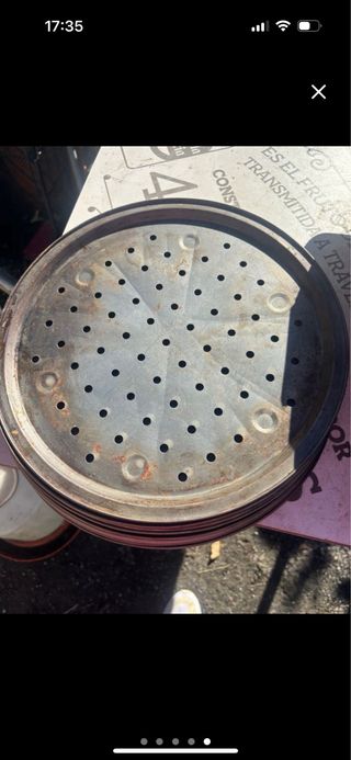 Lote Bandejas de horno de leña metálicas ypizza