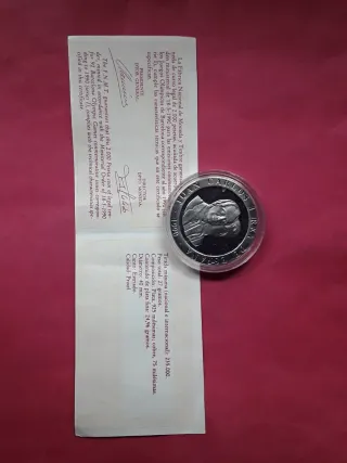 2000 PESETAS PLATA OLIMPIADA BARCELONA 1992ARQUERO