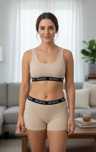 Conjunto deportivo mujer blanco