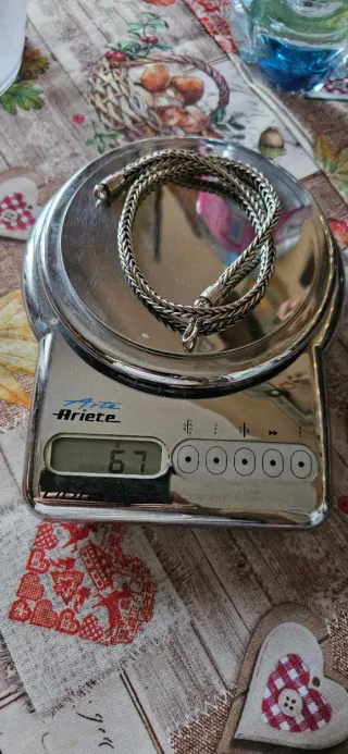 Collana snake in argento