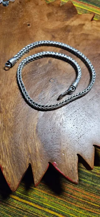 Collana snake in argento