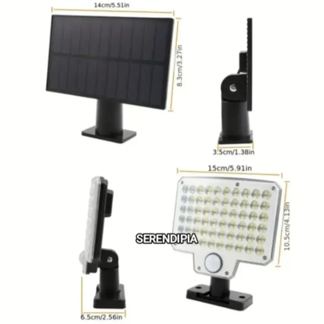 3 FOCOS SOLARES 240 LED