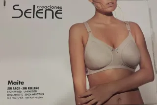 2 Sujetadores Maite T/90B. Color Tierra.