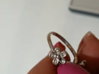 Anillo Pandora Flores Circonitas Plata
