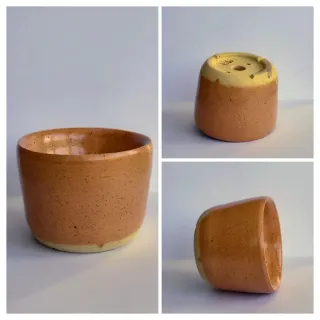 Maceta de cerámica artesanal