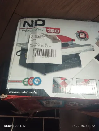 Cortadora de azulejos eléctrica Rubi 180,