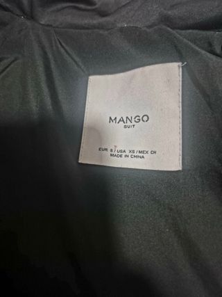 Plumas Mango Negro Talla s pero sirve para M