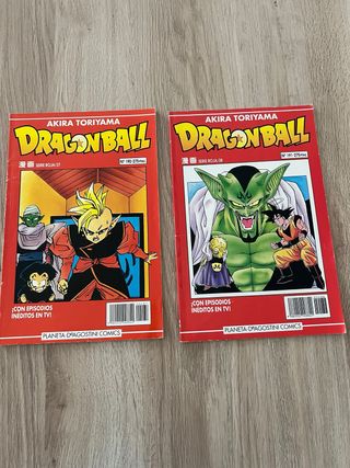 2 comics Dragon Ball serie roja. Números 37 y 38