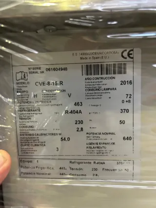 Vitrina Refrigerada Hostelería