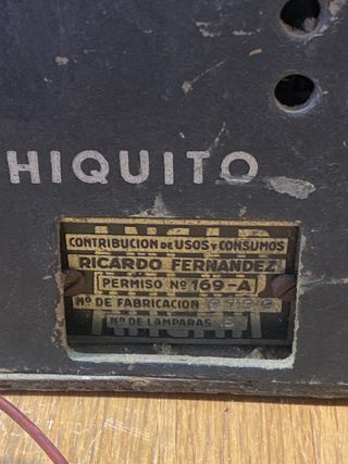 Radio Antigua Atlantic modelo Chiquito