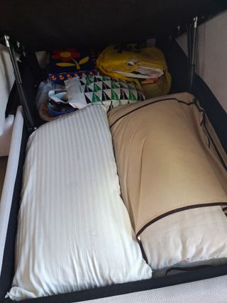 Sofá chaise longue tela blanca/gris