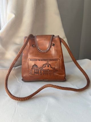 Bolso Vintage Cuero Pequeño