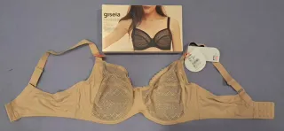 Sujetador Gisela T/105E. Color tierra.