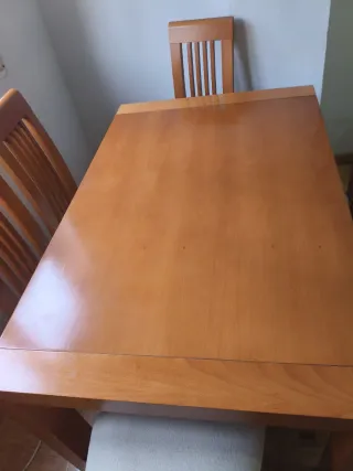 Mesa comedor madera con 6 sillas