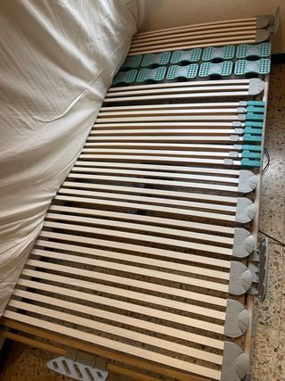 Cama articulada madera y plástico