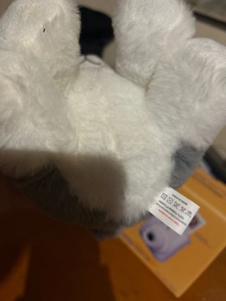 Peluche perro husky suave
