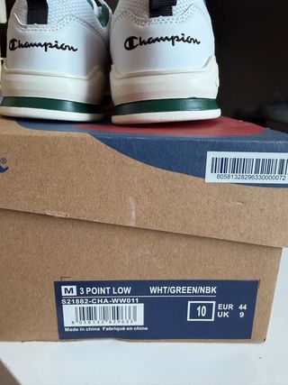 Zapatillas Champion Blancas y Verdes