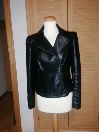 Cazadora Biker Negra