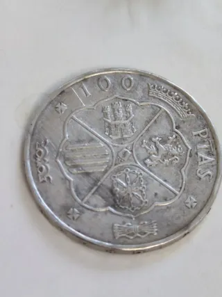 Moneda 100 Ptas Plata 1966 Estrella 6