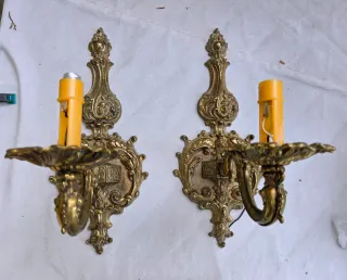 Apliques de pared bronce antiguos