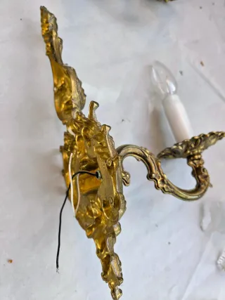 Apliques de pared bronce antiguos