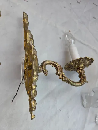 Apliques de pared bronce antiguos